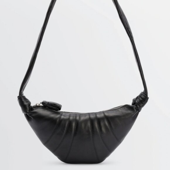 Lemaire  Small Croissant Bag in Asphalt - Picture 2 of 11